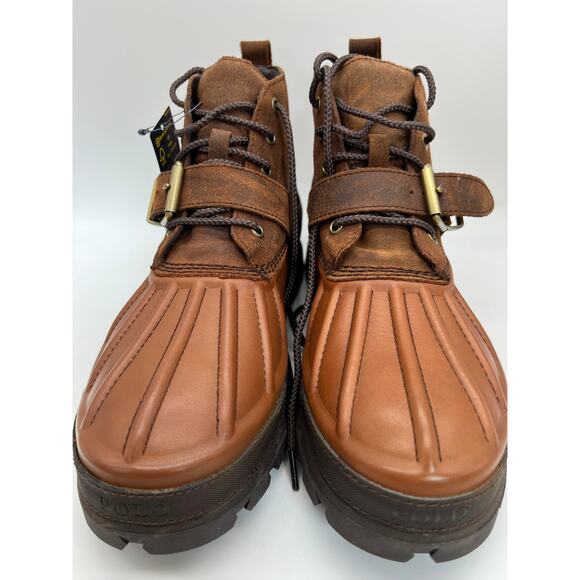 Polo Ralph Lauren Oslo Brown Low Boots HydroGuard Men's 11 NEW. - Picture 10 of 12